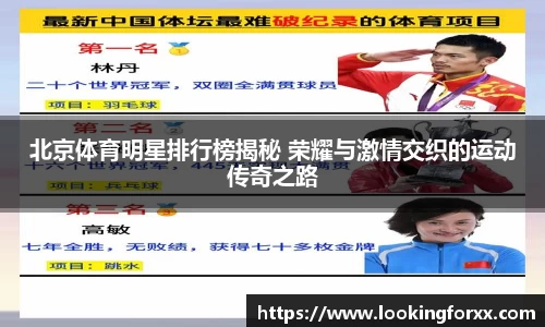 北京体育明星排行榜揭秘 荣耀与激情交织的运动传奇之路