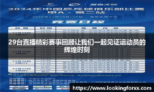 29台直播精彩赛事回顾让我们一起见证运动员的辉煌时刻