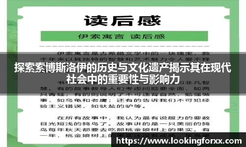 探索索博斯洛伊的历史与文化遗产揭示其在现代社会中的重要性与影响力